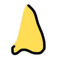 a yelow hooked nose.